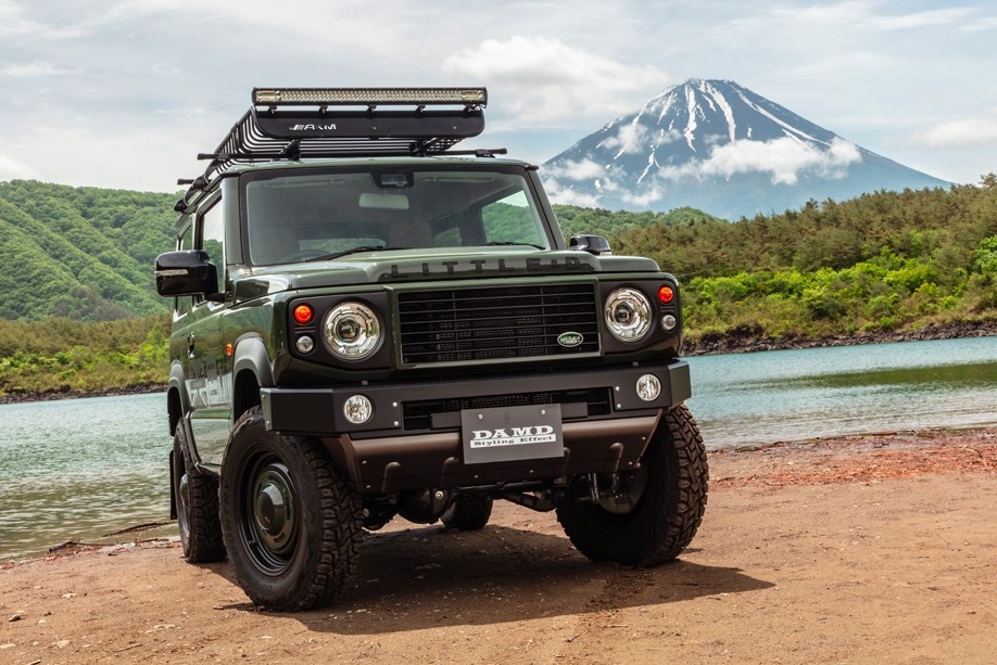 Suzuki Jimny do bodykit mang phong cach Land Rover Defender hinh anh
