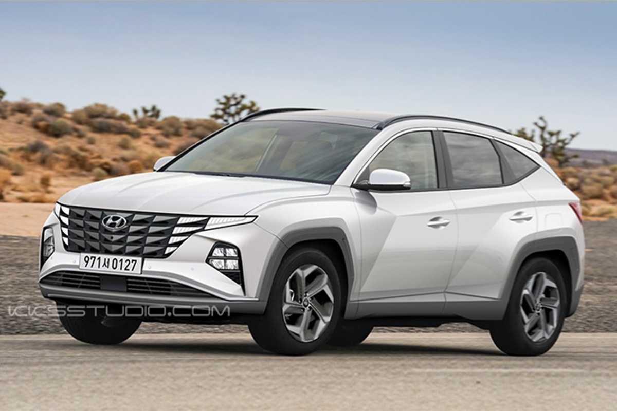 Hyundai Tucson 2021 lo dien truoc ngay ra mat, canh tranh Mazda CX-5 hinh anh