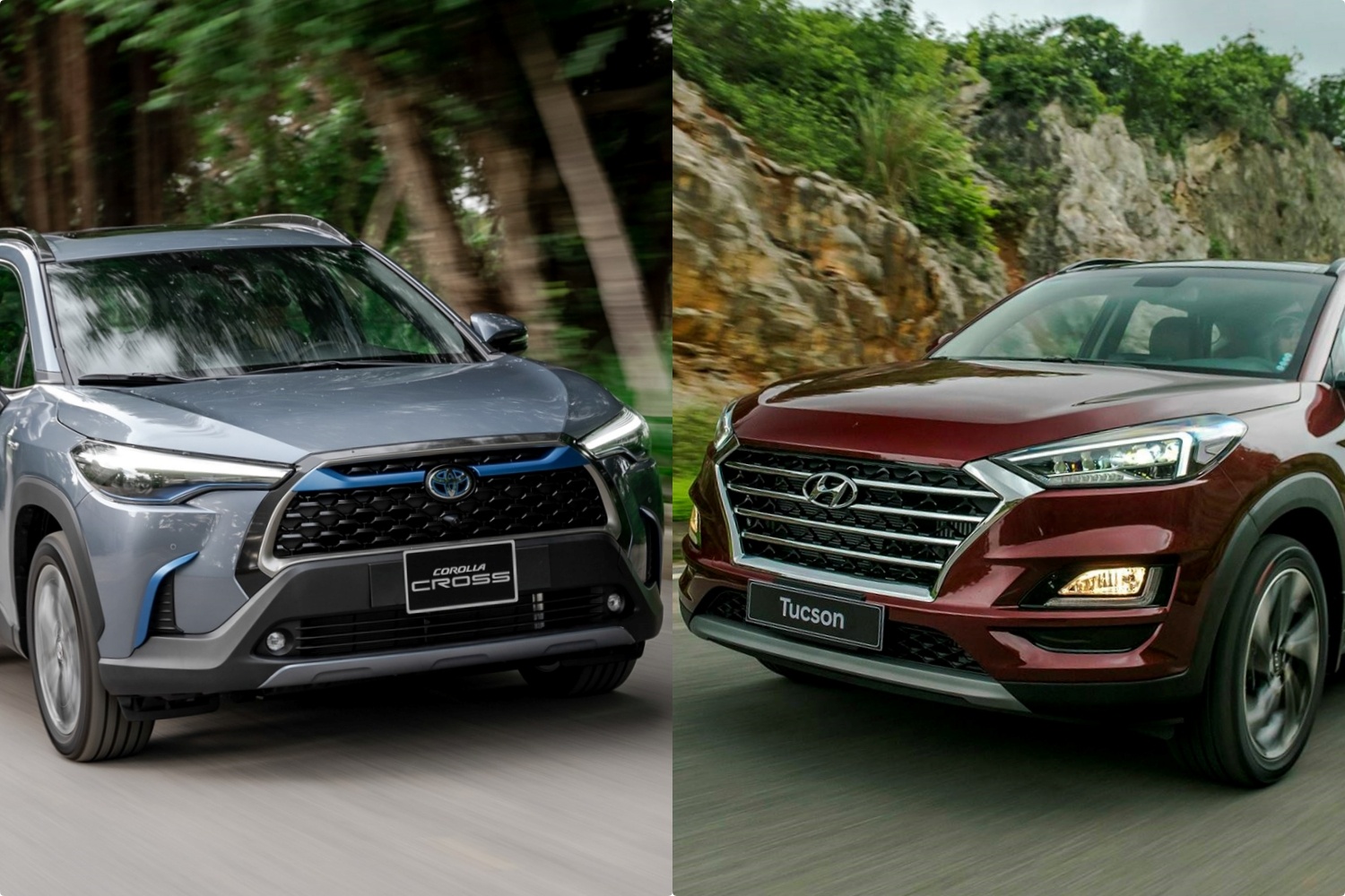 So sanh Toyota Corolla Cross va Hyundai Tucson - SUV tam gia 1 ty dong hinh anh
