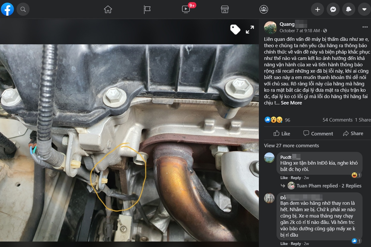 Suzuki XL7 thấm dầu ảnh 3 Suzuki XL7 tham dau anh 3