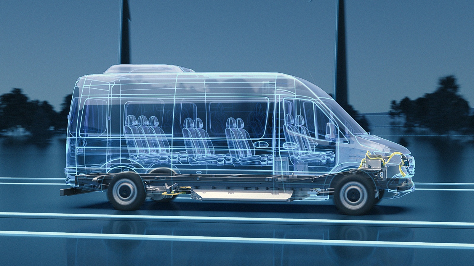 Mercedes-Benz Sprinter ban chay dien se duoc ban tai My hinh anh