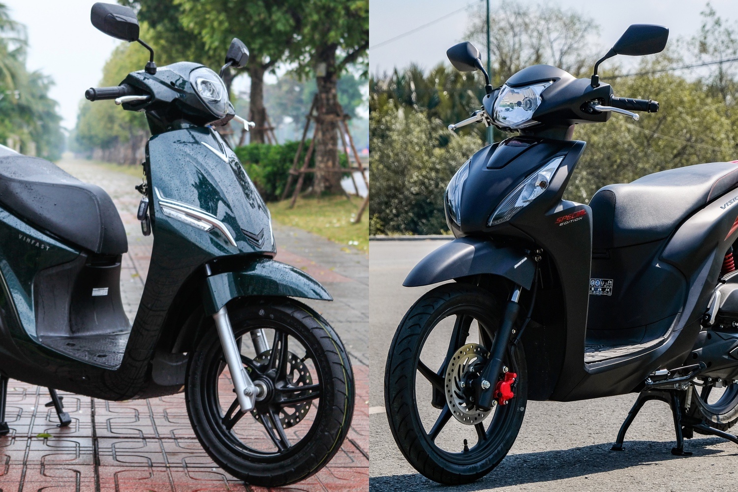 Xe may tam gia 30 trieu dong, chon VinFast Feliz hay Honda Vision? hinh anh