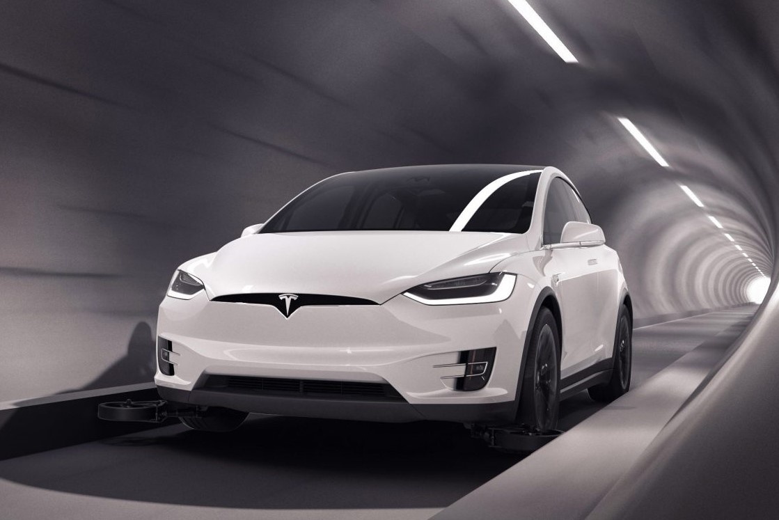 Duong ham dau tien cho xe dien Tesla chuan bi khai truong hinh anh