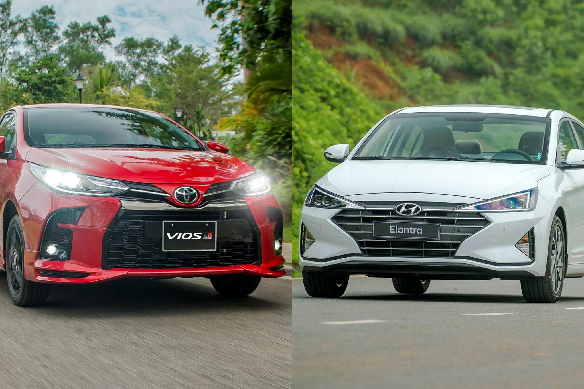 Mua xe Nhat Toyota Vios GR-S hay xe Han Hyundai Elantra 1.6 AT? hinh anh