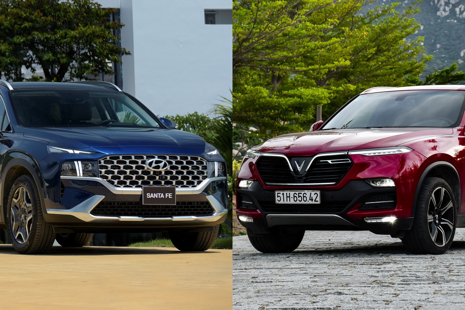 Tam 1,3 ty dong chon Hyundai Santa Fe hay VinFast Lux SA2.0? hinh anh