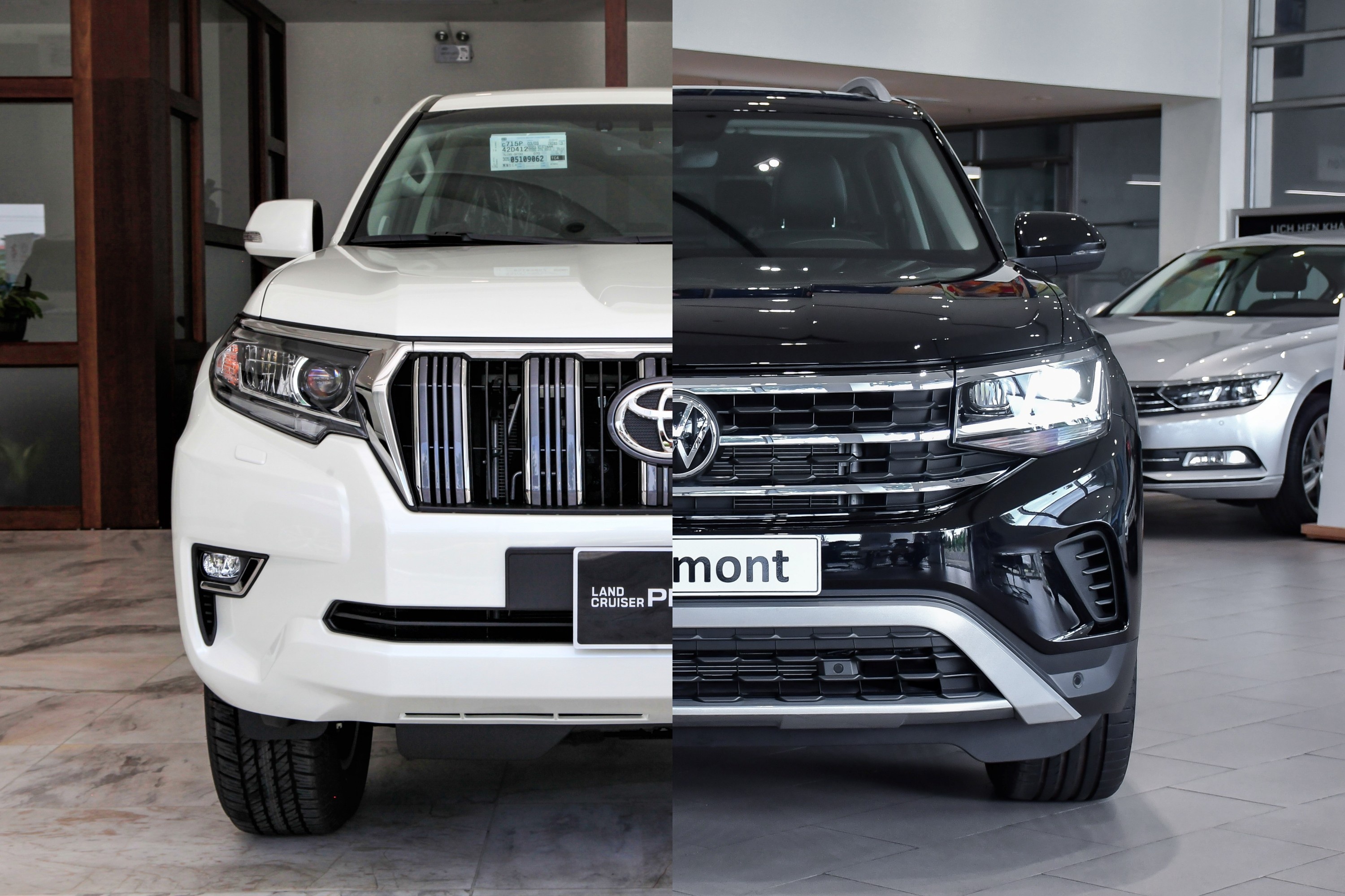Tren 2 ty dong, mua Toyota Land Cruiser Prado hay Volkswagen Teramont? hinh anh