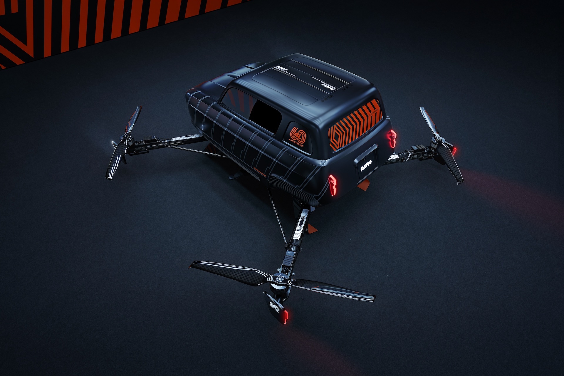 xe bay kết hợp giữa ôtô và drone ảnh 2 xe bay ket hop giua oto va drone anh 2