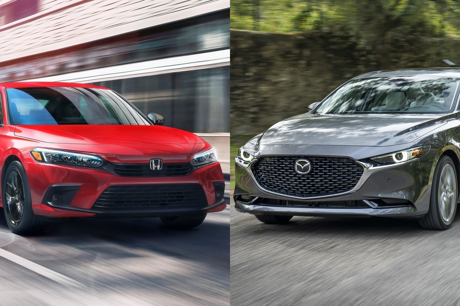 Honda Civic lam nong cuoc dua voi Mazda3 hinh anh