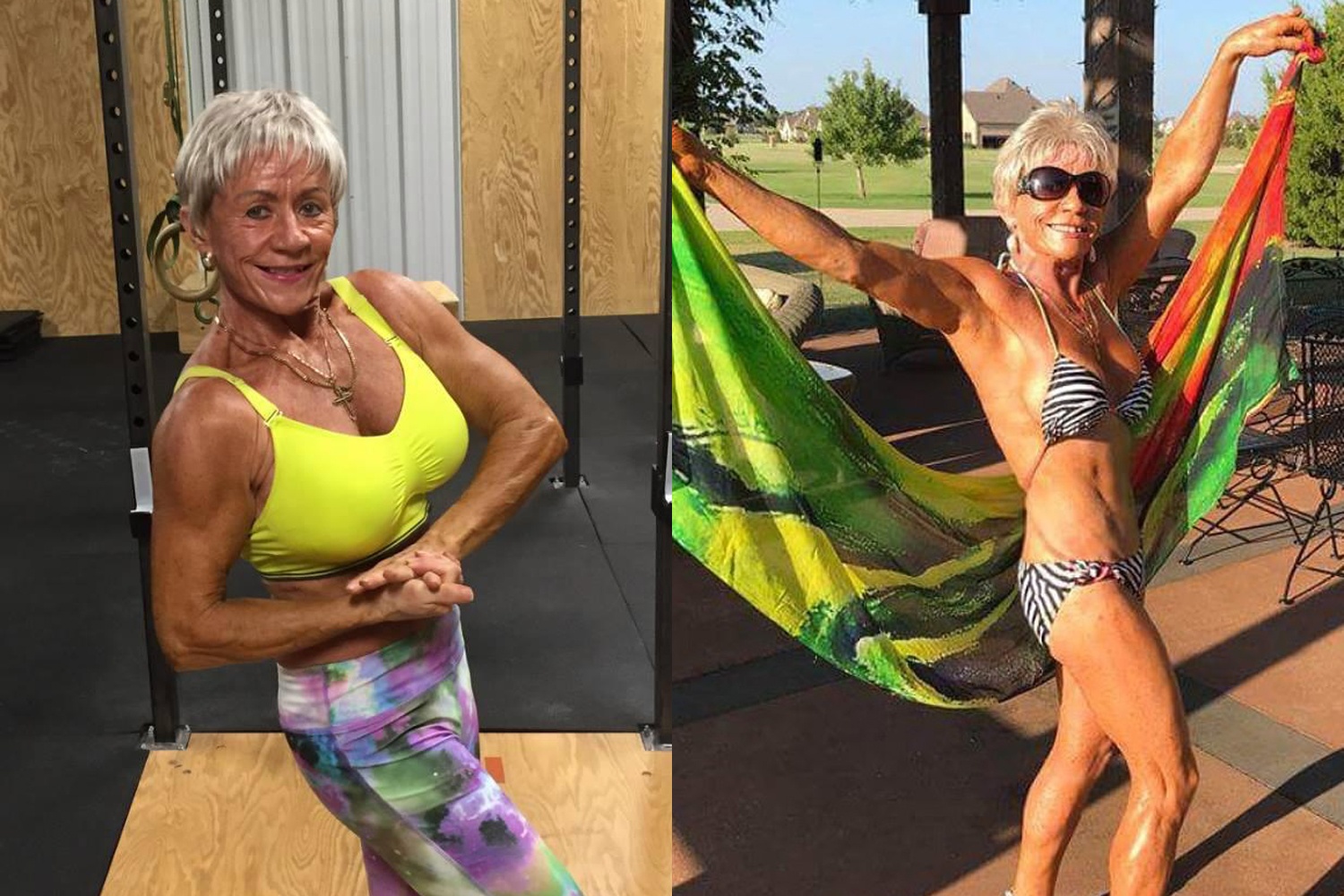 Cu ba 75 tuoi co bap cuon cuon, tung 10 lan vo dich the hinh the gioi hinh anh