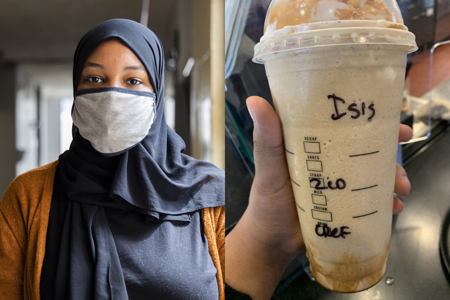 Co gai khieu nai Starbucks vi bi goi la khung bo IS hinh anh