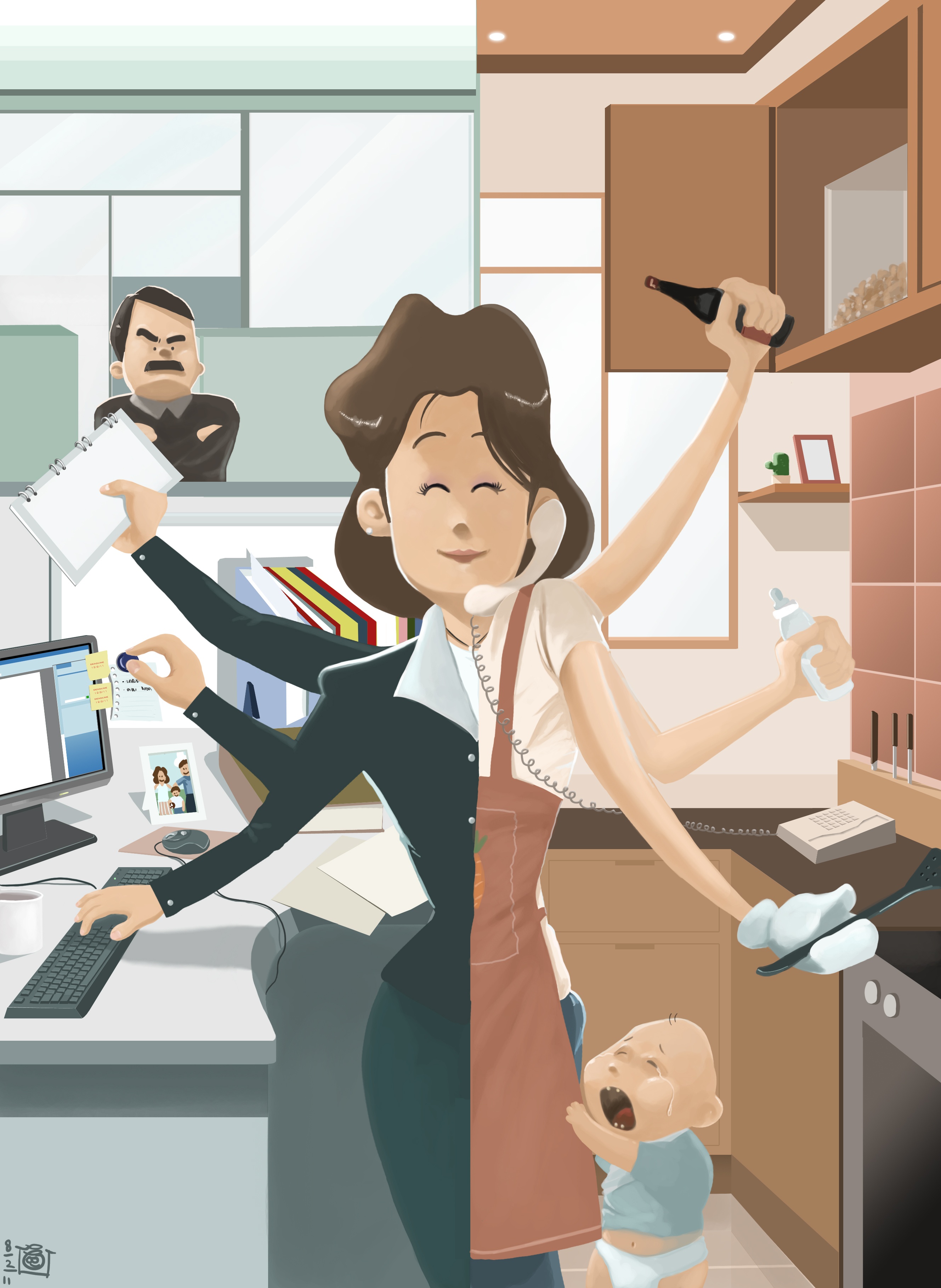 phu nu giam xoc xa hoi anh 2