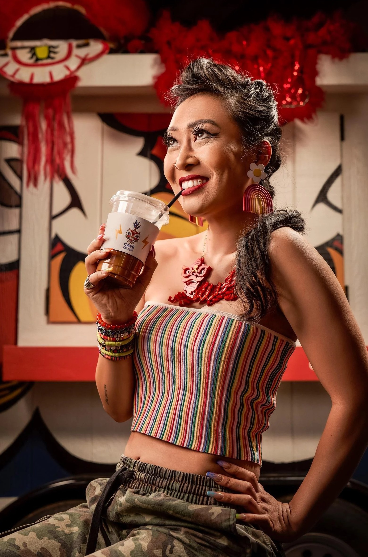 dien vien Broadway goc Viet ban ca phe o My anh 1