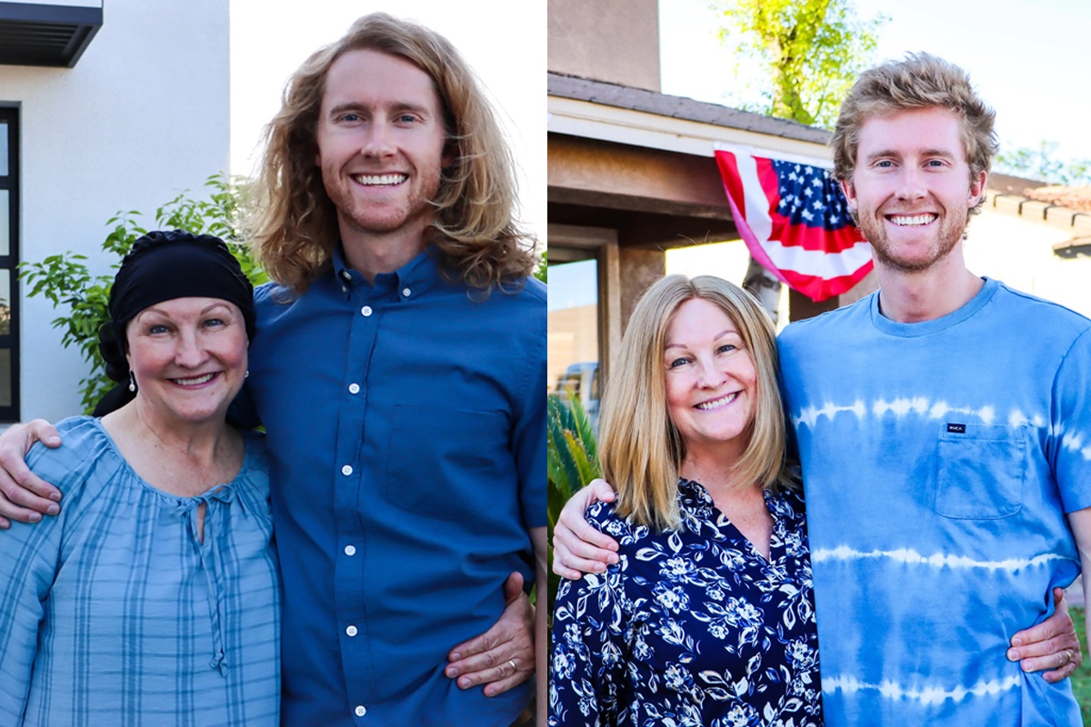 Con trai nuoi toc gan 3 nam de tang me bi ung thu hinh anh