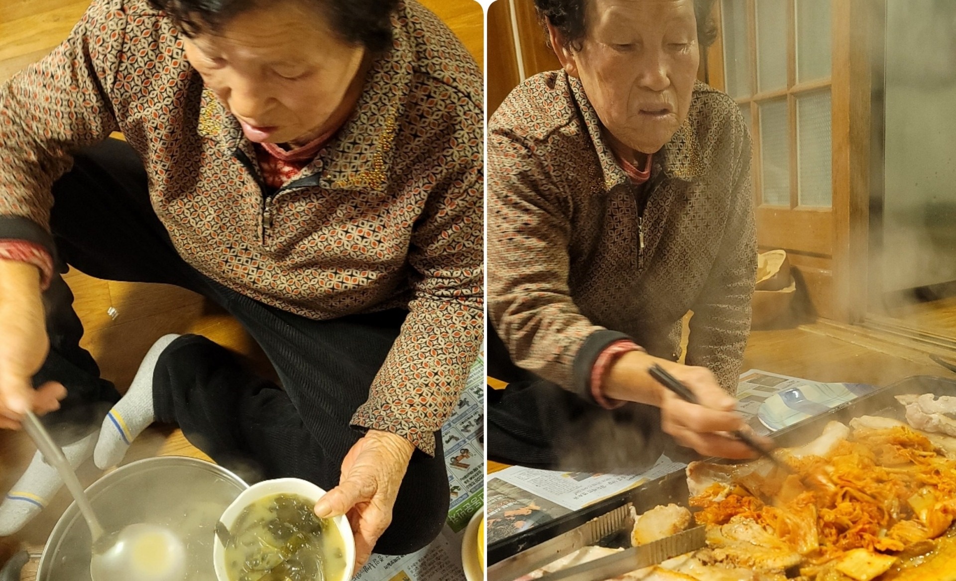 Me chong Han Quoc U80 tu tay lam tiec sinh nhat cho con dau Viet hinh anh