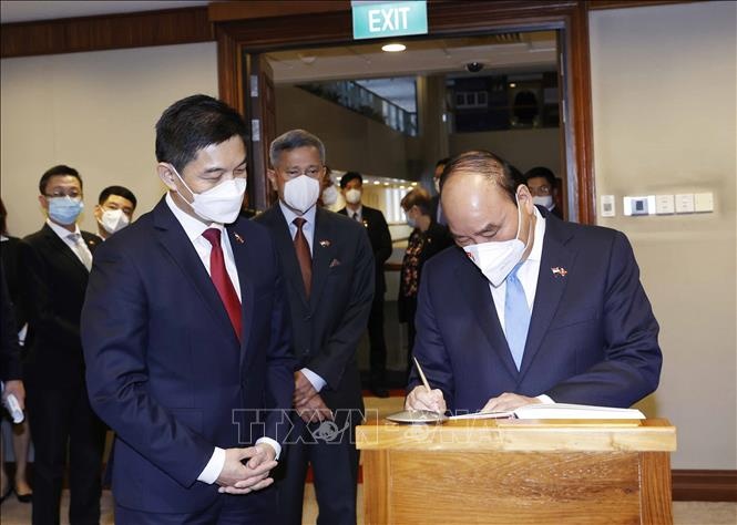 Chu tich nuoc tham Singapore anh 2