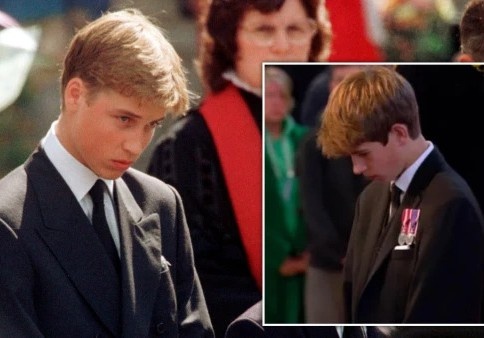 Hinh anh Tu tuoc James goi lai canh Hoang tu William trong le tang me hinh anh