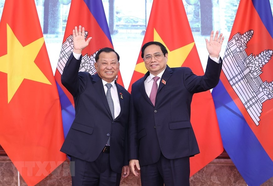 Thu tuong Pham Minh Chinh tiep chu tich Thuong vien Campuchia hinh anh