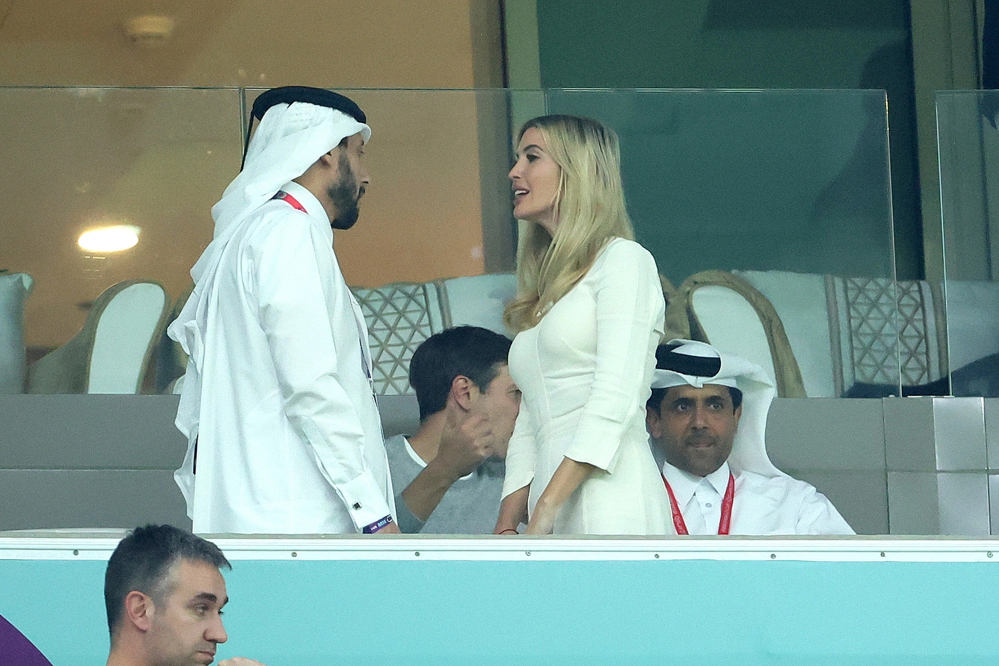 Vo chong Ivanka Trump xem World Cup cung thu tuong Qatar hinh anh