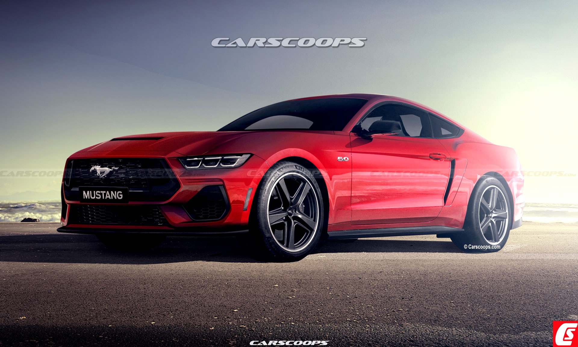 Xem truoc ban dung thiet ke cua Ford Mustang 2024 hinh anh