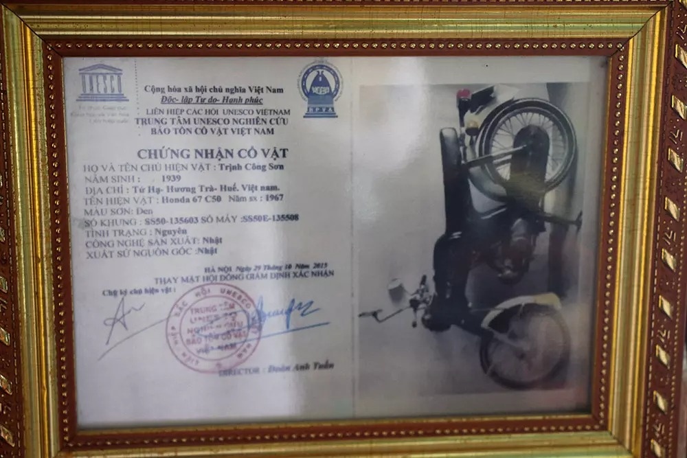 Chiếc Honda 67 của Trịnh Công Sơn ảnh 4 Chiec Honda 67 cua Trinh Cong Son anh 4