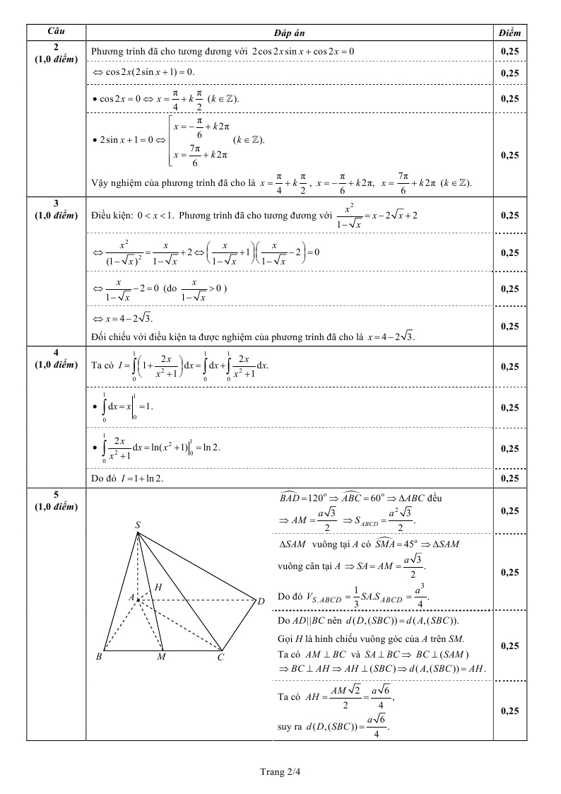 De thi dai hoc mon Toan 2013 anh 3