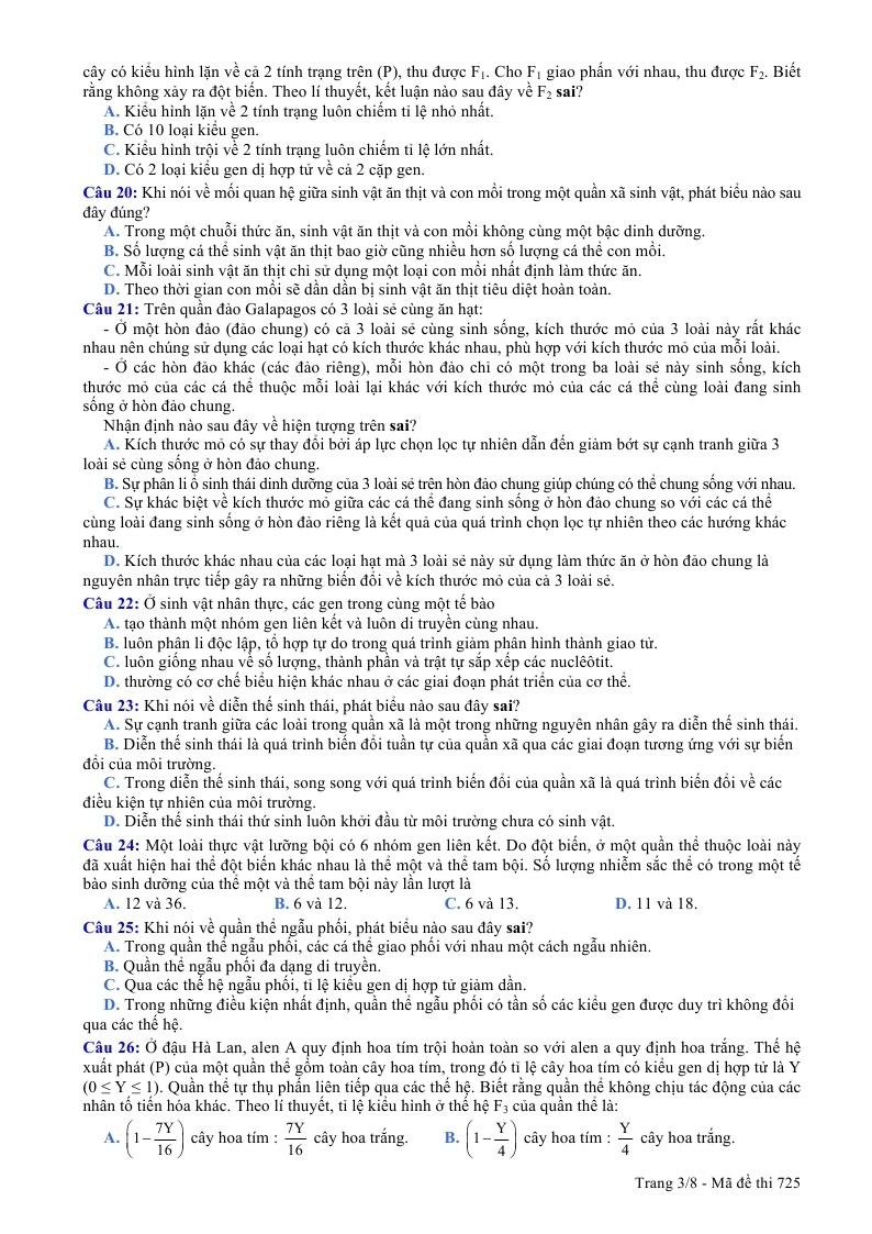 De thi dai hoc (THPT Quoc gia) mon Sinh 2015 anh 3