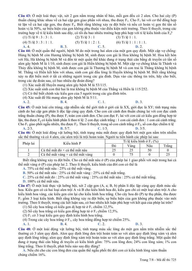 De thi dai hoc (THPT Quoc gia) mon Sinh 2015 anh 7