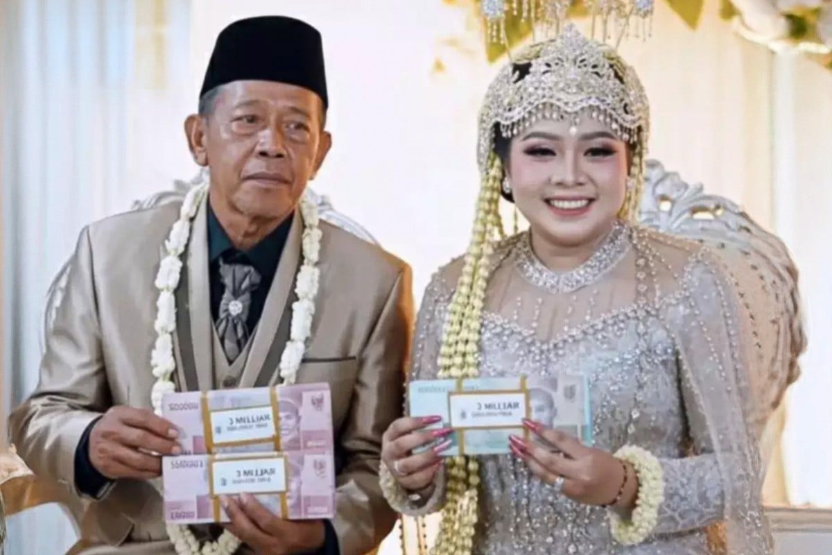 Nguoi dan ong U80 cuoi vo 24 tuoi o Indonesia gay tranh cai hinh anh