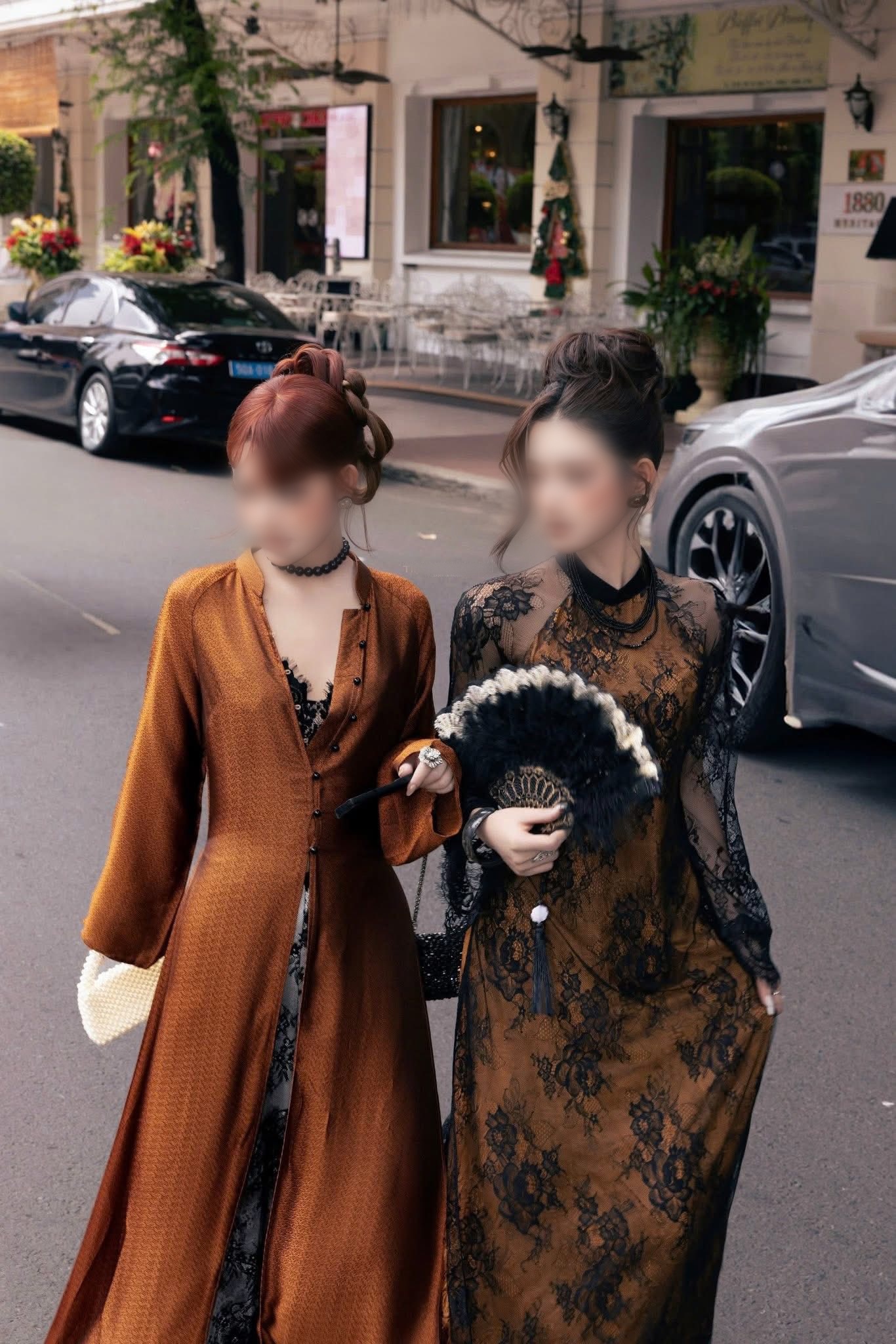 mau 'ao dai' Tet anh 2