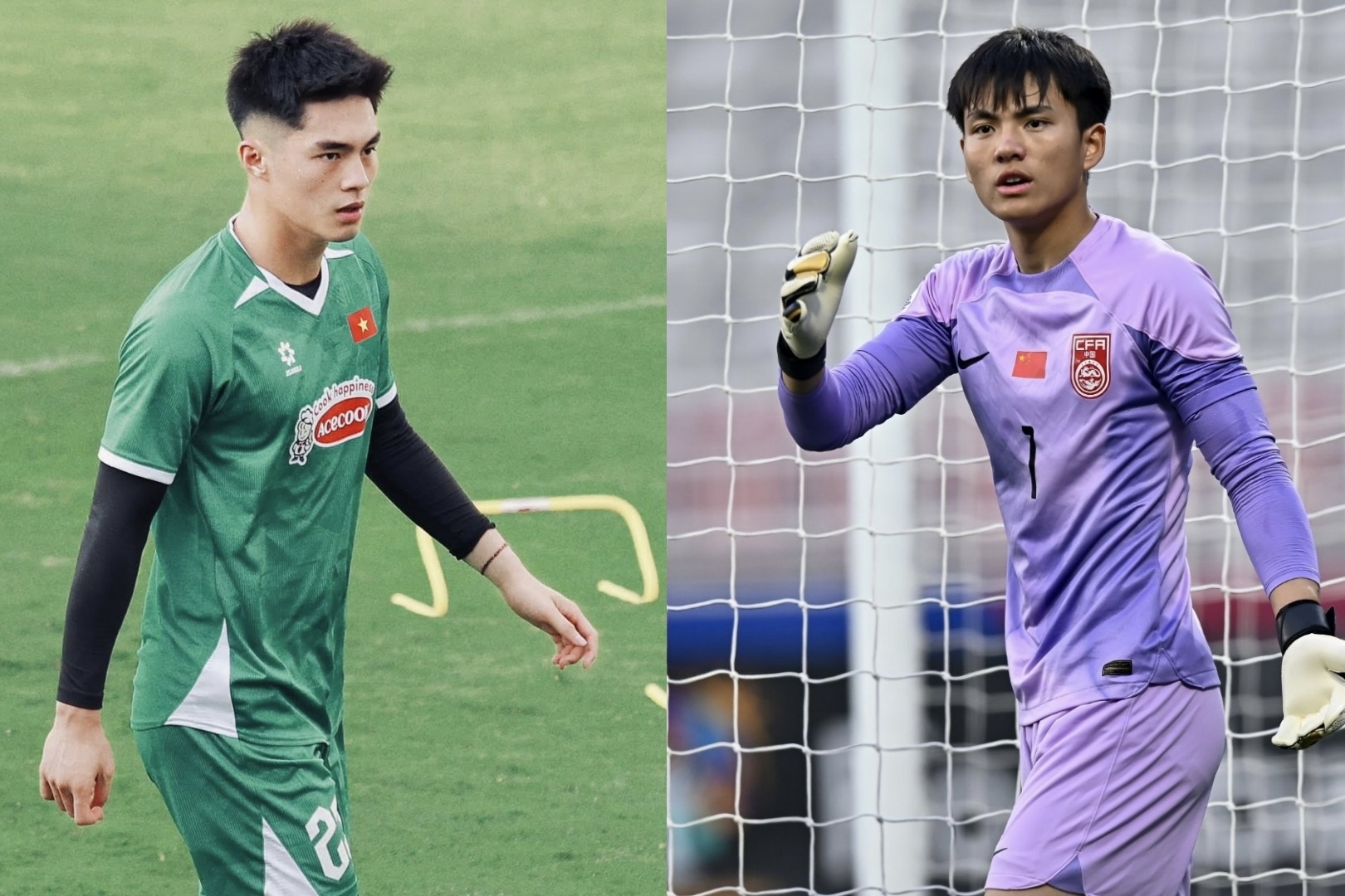 Do chieu cao, hinh the 2 thu mon khuay dao giai U23 chau A hinh anh