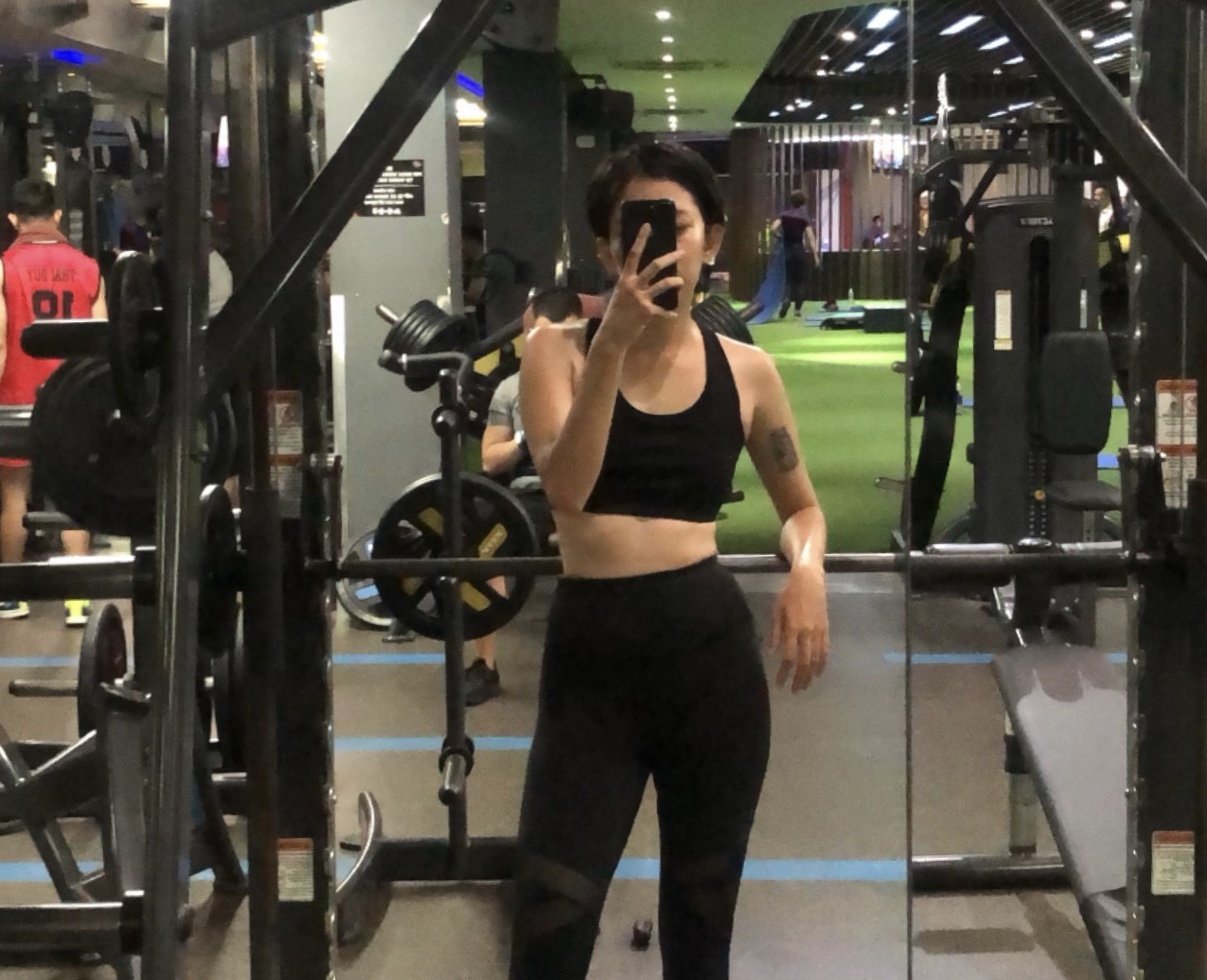 Nguoi dan o TP.HCM di tap gym tro lai sau binh thuong moi anh 2