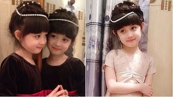 Co be hoc lop 1 xinh nhu tieu cong chua hinh anh