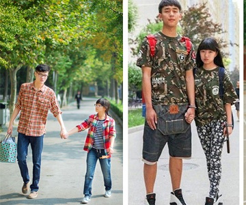 Chuyen tinh 'doi dua lech' gay tranh cai hinh anh