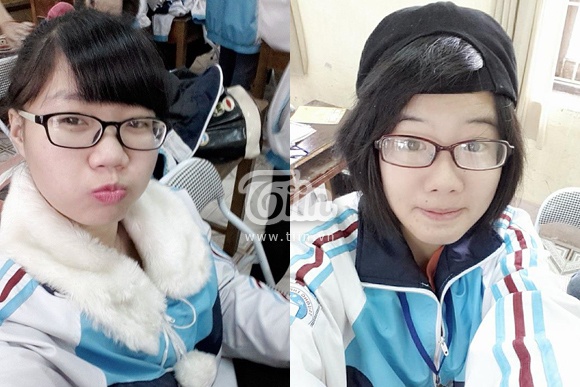 Nu sinh viet 'Minh on thi di': Che nhac ve co de tang thay hinh anh