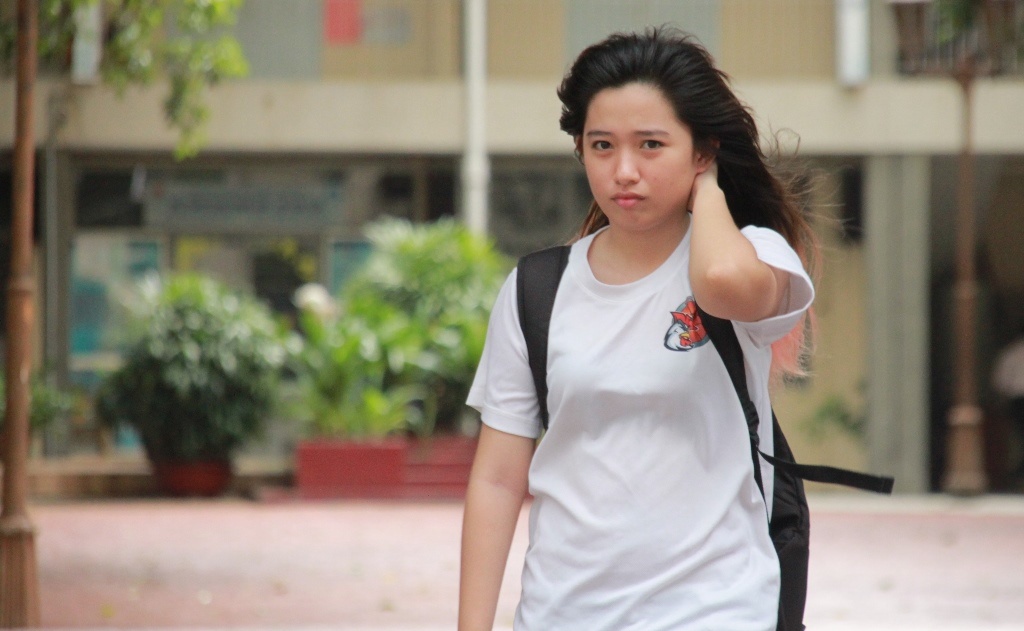 Thí sinh sau môn thi đầu tiên tại TP.Hồ Chí Minh. Ảnh Như Quỳnh