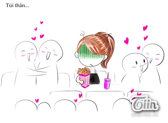 Đành ôm nỗi sầu khi xung quanh toàn có đôi có cặp.