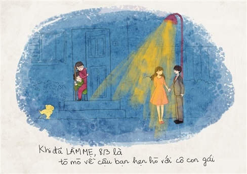 Đó là sự sẻ chia niềm vui cùng gia đình nhỏ.