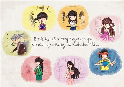 Bo tranh 7 dinh nghia ve 8/3 hinh anh