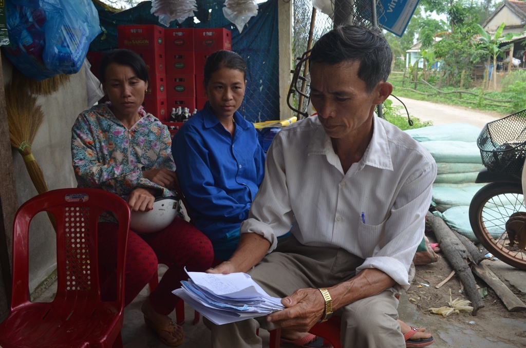 Sáng 7-4, chồng đơn thú nhận này đã được gửi lên công an huyện Gio Linh chờ xử lý