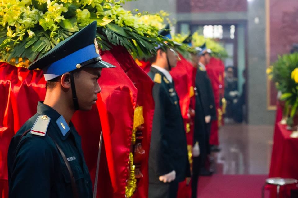 Clip le truy dieu 4 quan nhan hy sinh hinh anh