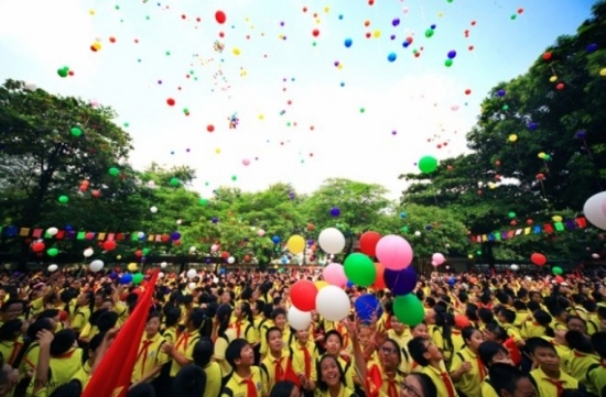 Thoi tiet thuan loi cho ngay khai giang hinh anh