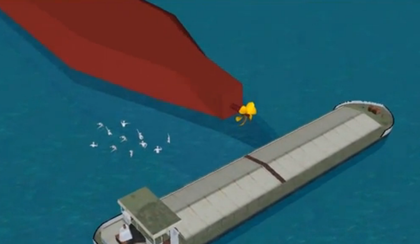 Clip 3D tau hang 2.000 tan lat up o Sai Gon hinh anh