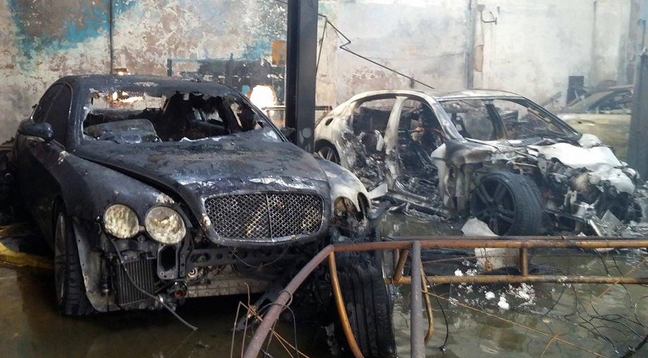 Chay gara o Sai Gon, 8 xe sang bi thieu rui hinh anh