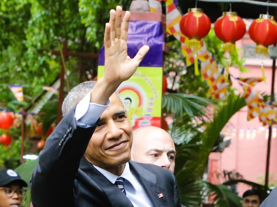 Tong thong Obama den Sai Gon hinh anh