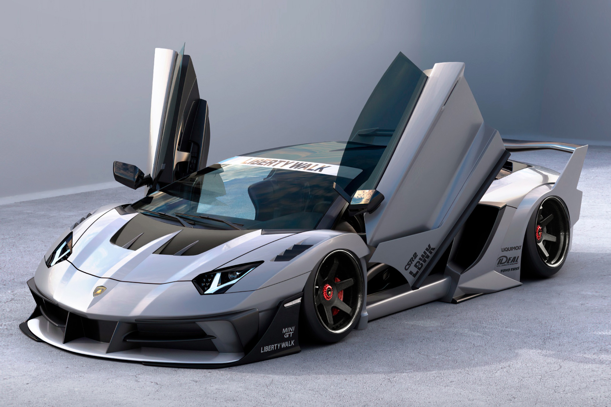 Lamborghini Aventador ham ho voi goi do cua Liberty Walk hinh anh