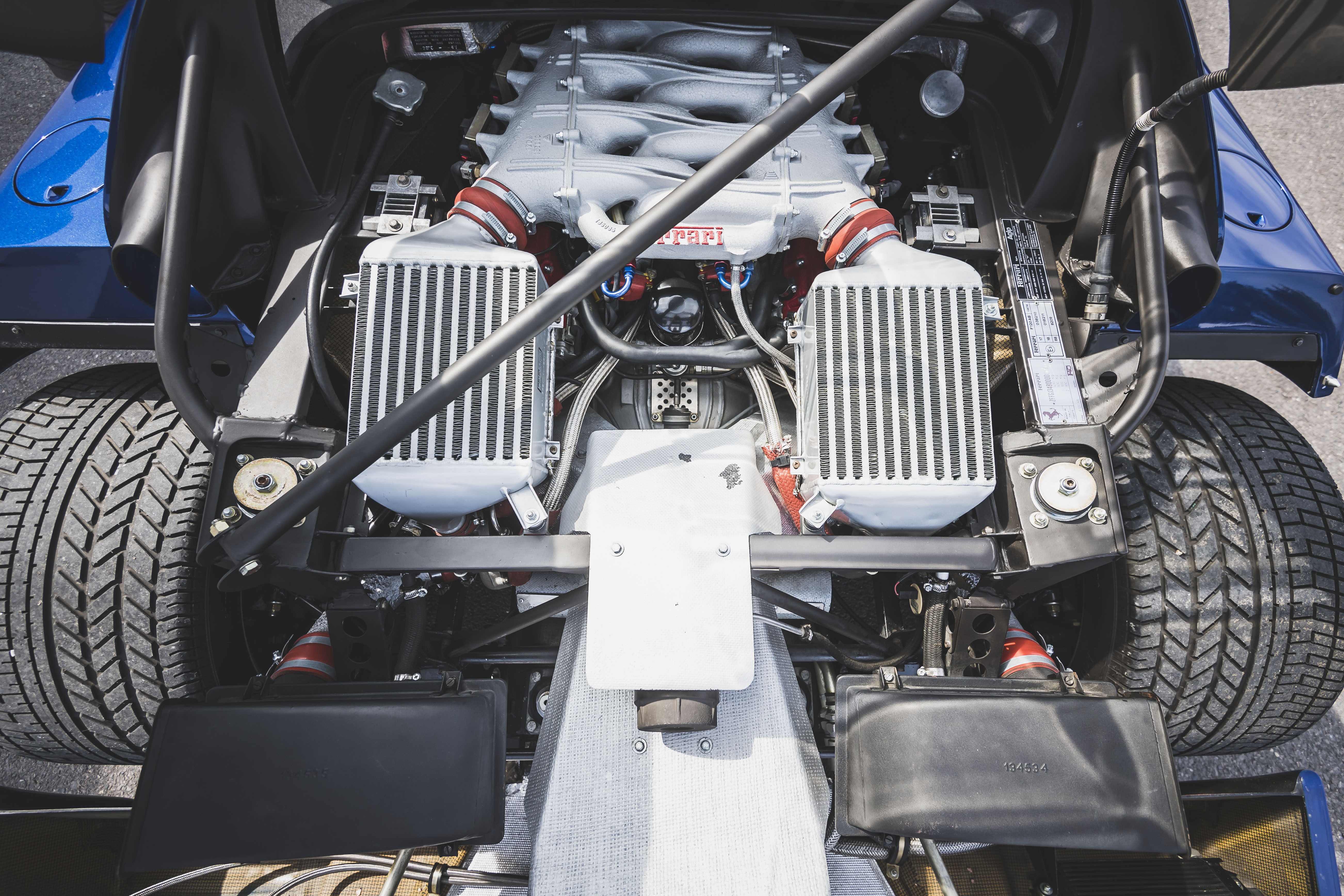 sieu xe,  ferrari,  lamborghini,  f40,  ferrari f40,  dau gia,  porsche,  rosso corsa,  aqua blue metallic,  liberty walk anh 8