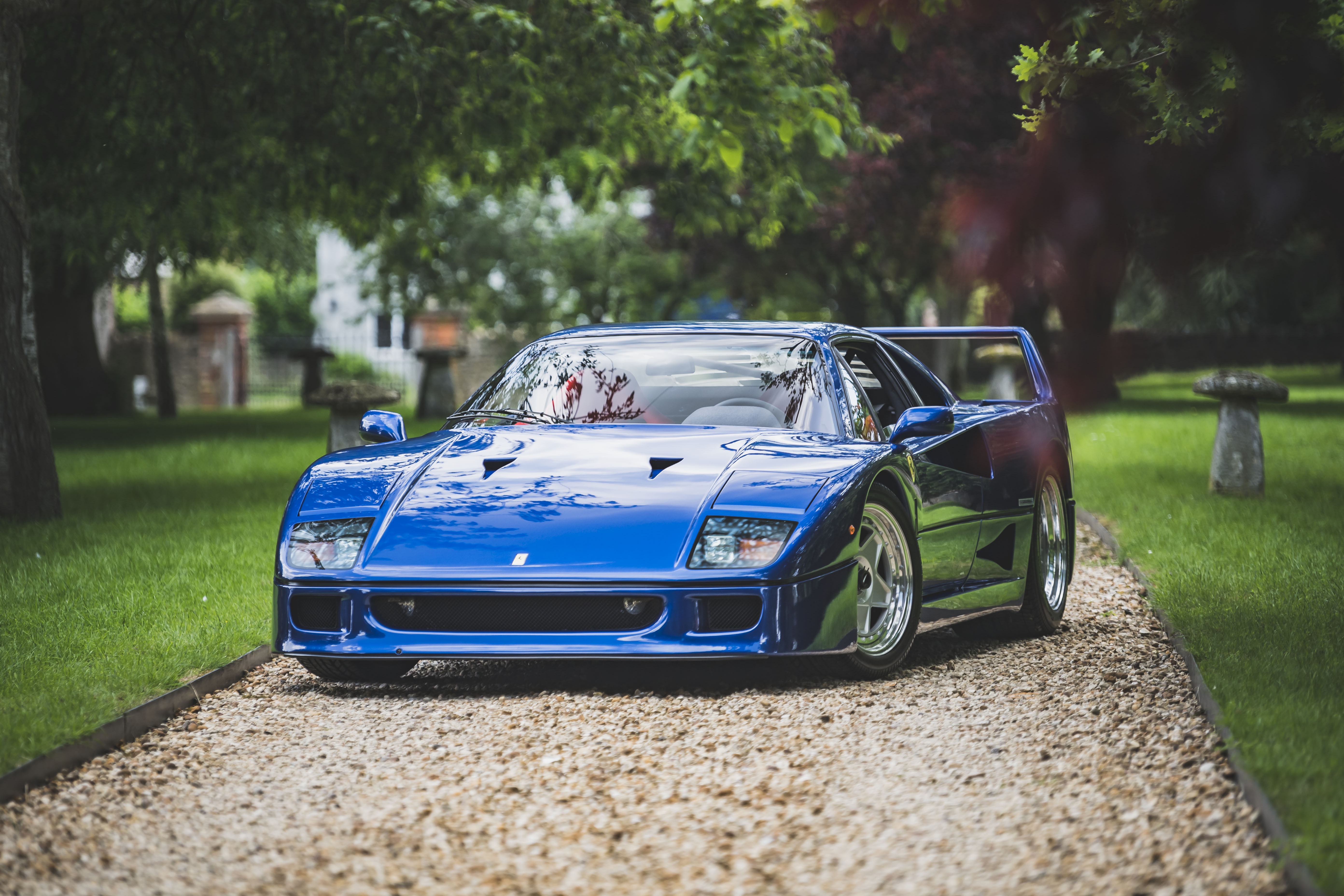 sieu xe,  ferrari,  lamborghini,  f40,  ferrari f40,  dau gia,  porsche,  rosso corsa,  aqua blue metallic,  liberty walk anh 2