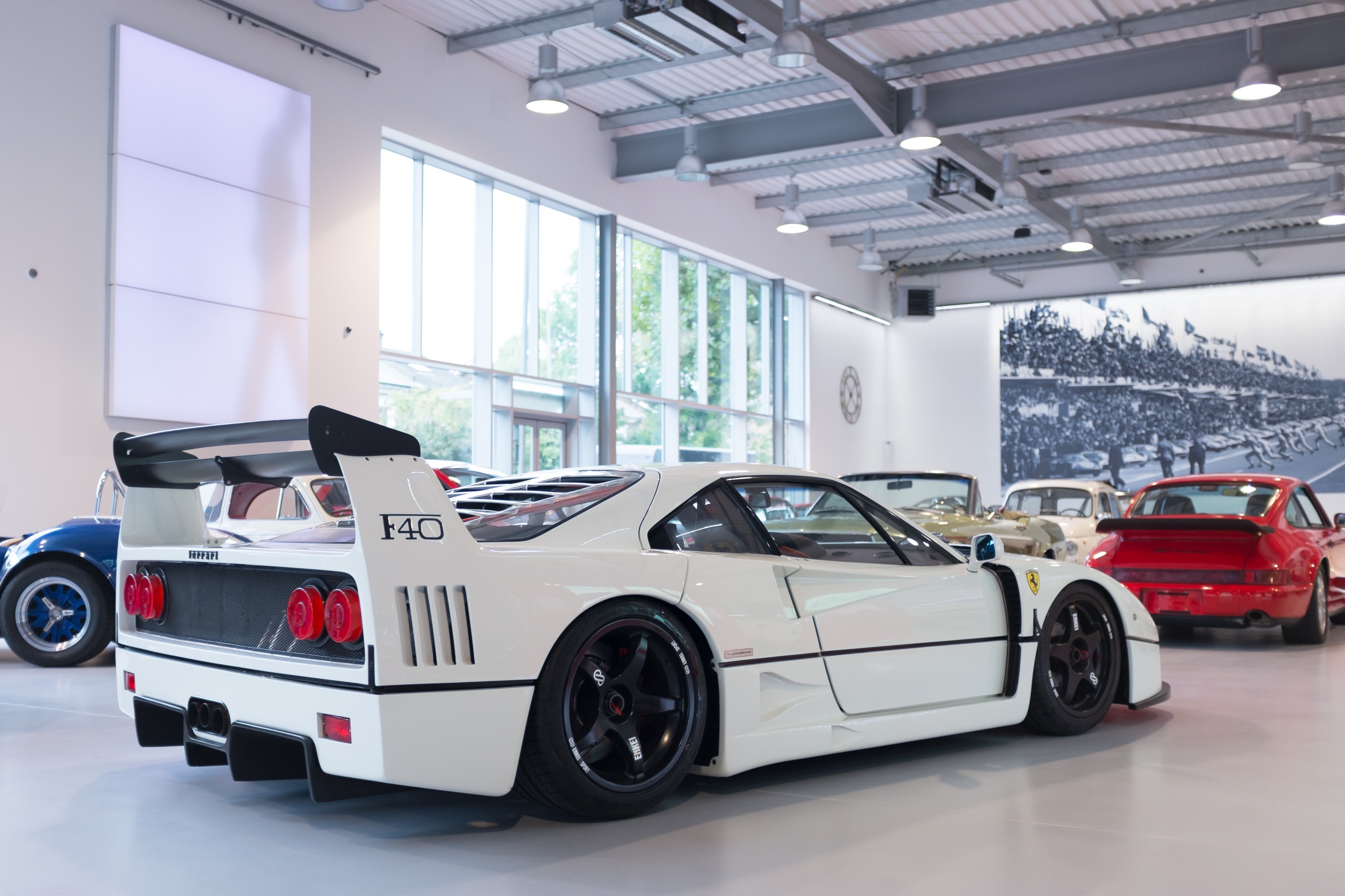 sieu xe,  ferrari,  lamborghini,  f40,  ferrari f40,  dau gia,  porsche,  rosso corsa,  aqua blue metallic,  liberty walk anh 4