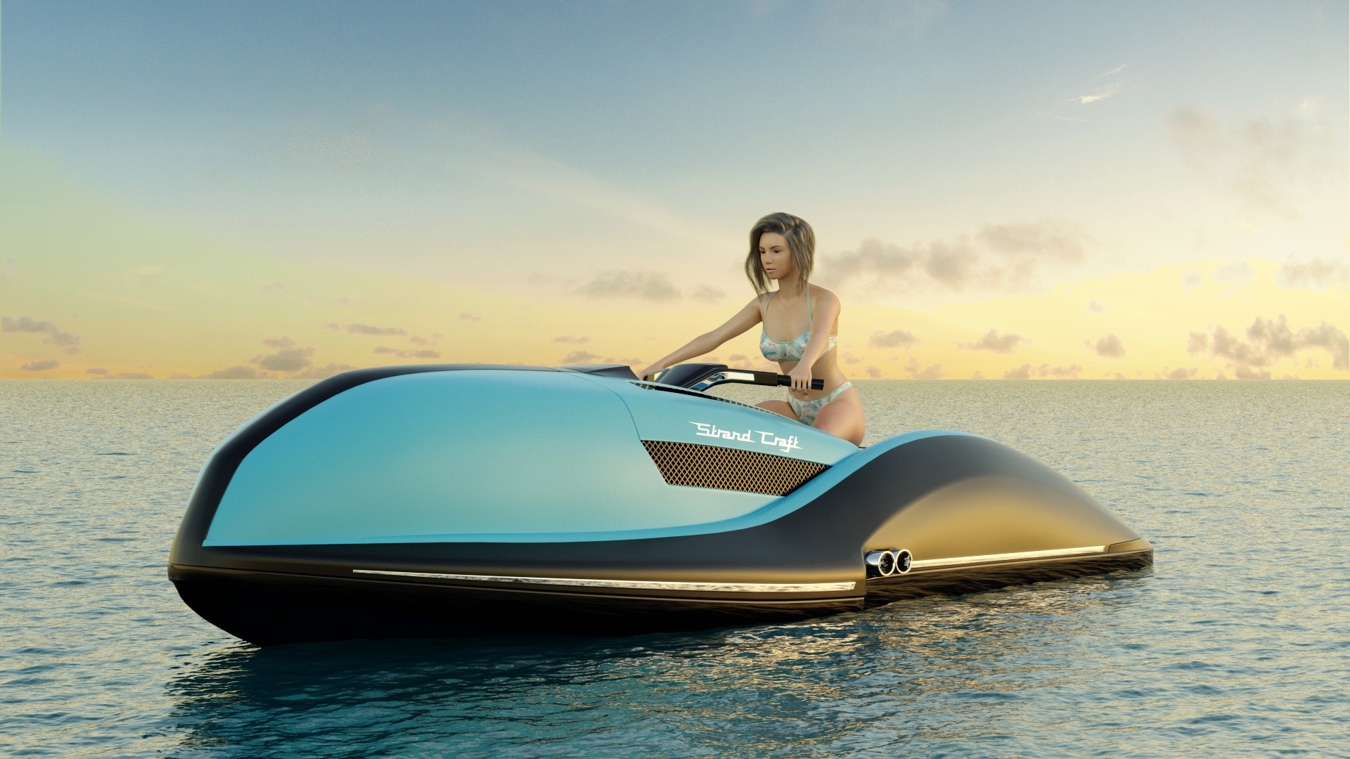 Strand Craft V8 Daytona GT - mau moto nuoc trang bi dong co V8 hinh anh