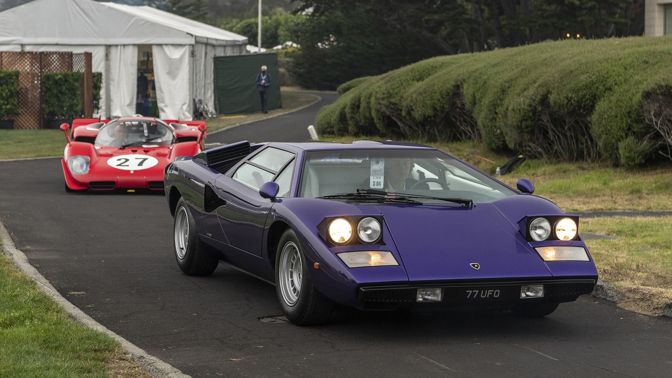 Monterey,  Monterey Car Week,  The Quail,  Pebble Beach Concours d'Elegance,  Pebble,  lamborghini,  ferrari,  mercedes-benz,  mercedes,  maserati,  amg gt,  mercedes-amg gt,  bugatti,  divo,  bugatti type 57,  maserati,  rolls-royce,  bentley,  alfa romeo,  audi,  porsche,  porsche 917,  ferrari 250 gto,  bugatti type 57 sc atlantic,  type 57 sc atlantic,  lamborghini countach,  countach,  koenigsegg,  ford,  ford gt,  hennessey,  hennessey venom f5,  gemera,  regera,  jesko,  jesko absolut,  mclaren,  rimac,  Pebble Beach anh 15